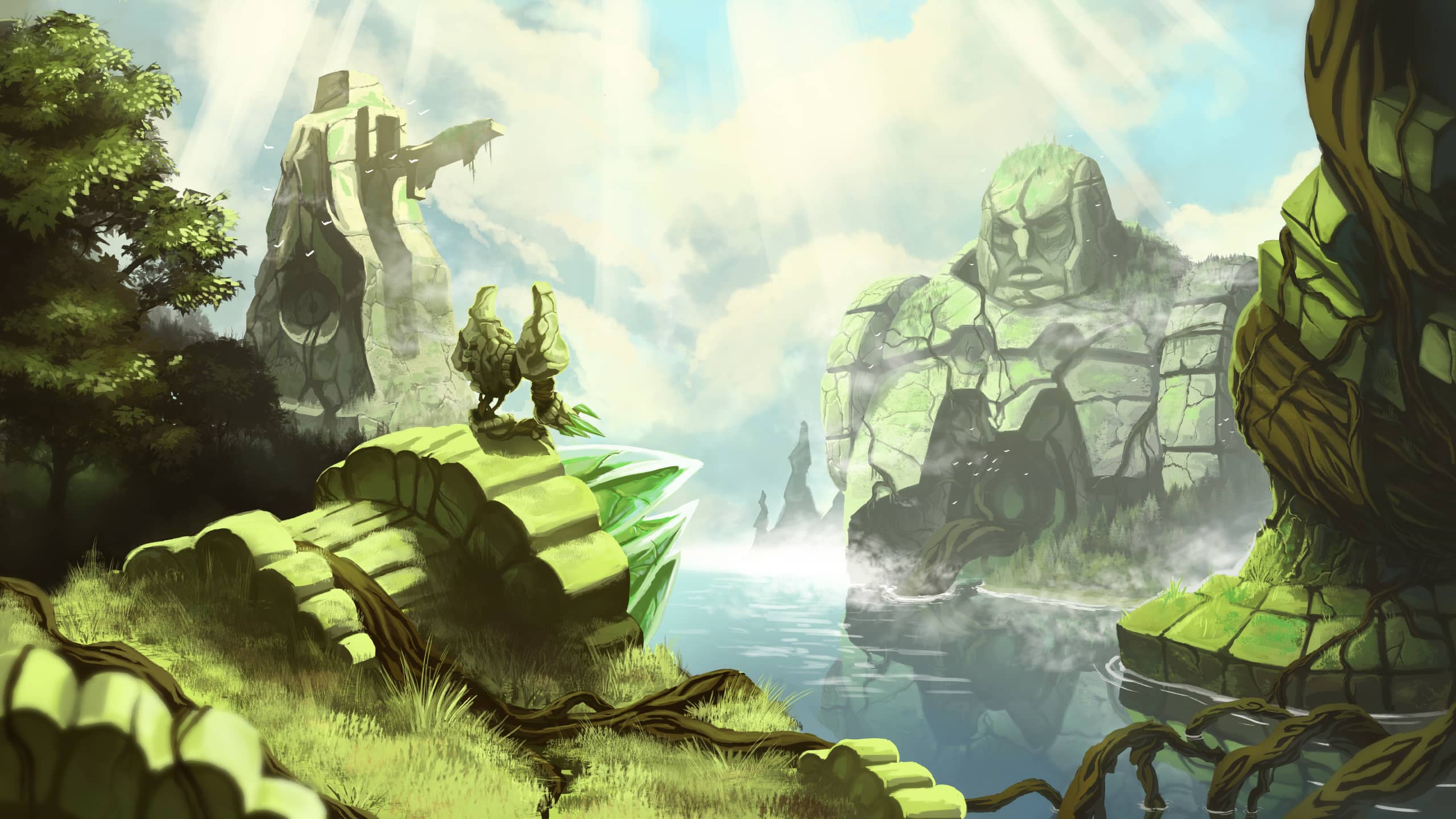 Background image of the nature faction.